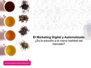 www.afirma.biz
El Marketing Digital y Automatizado
 ¿Es la solución a la nueva realidad del
               mercado?
 