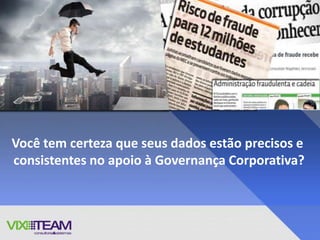 GTAGs - Guias de Prática
Guias de Auditoria de
Tecnologia em questões
relacionadas à gestão de
TI, controle e segurança
•GTAG 3: Continuous Auditing:
Implications for Assurance,
Monitoring and Risk Assessment
•GTAG 16: Data Analysis
Technologies

 