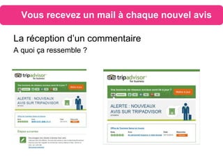 Vous recevez un mail à chaque nouvel avis
La réception d’un commentaire
A quoi ça ressemble ?
 