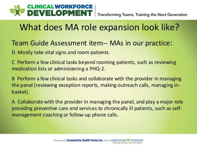advancing team based care enhancing the role of the medical assistant medical assistant duties and responsibilities list