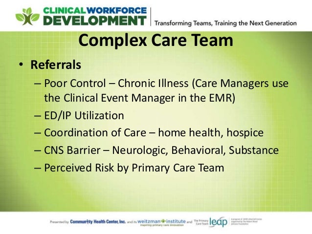advancing team based care complex care management in home health chart audit tool