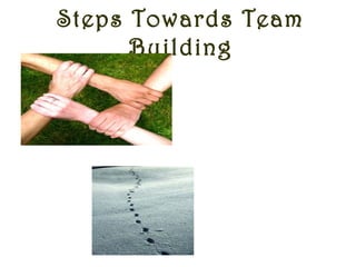 Steps Towards Team
Building
 