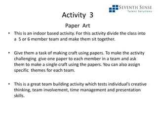 Team Building Program Paper Team Building | PPTX
