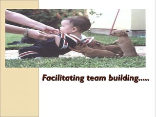 Facilitating team building.....Facilitating team building.....
 