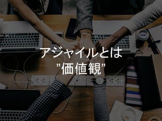 アジャイルとは
”価値観”
 