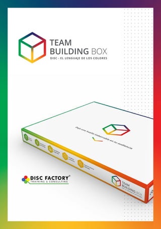 TEAM
BUILDING BOX
DISC - EL LENGUAJE DE LOS COLORES
 
