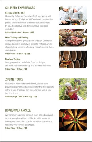 Team building brochure