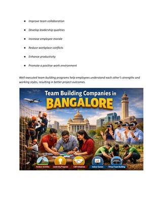 Team Building Companies in Bangalore – Corporate Team Engagement ...