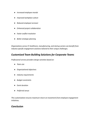 Team Building Companies in Bangalore – Corporate Team Engagement ...