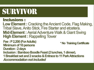 Team Building for Corporate and Groups 