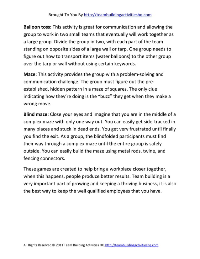 Shield Exercise Team Building Template.pdf Team building exercises for the workplace | PDF