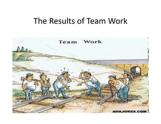 The Results of Team Work
The Results of Team Work

 