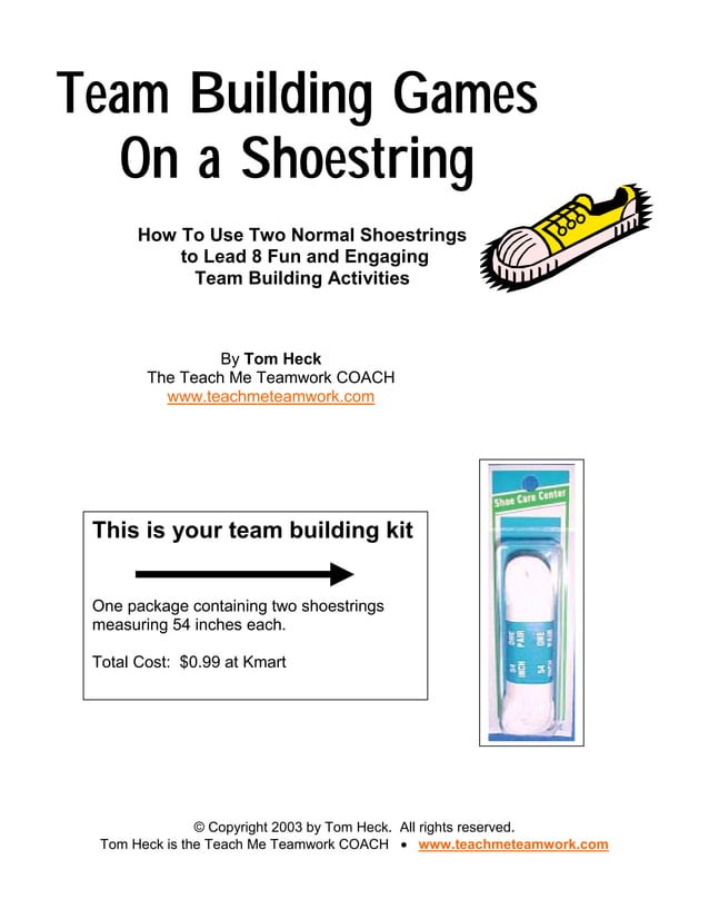 Team building games PDF