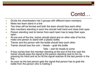 team_building GAMES FOR GROUP OF 25+ PEOPLE | PPT
