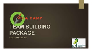 TEAM BUILDING
PACKAGE
ASIA CAMP SDN BHD
 