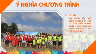  TẠO NÊN:
SỨC MẠNH TẬP THỂ.
CÙNG NHAU GÓP SỨC
TẠO NÊN CHIẾN THẮNG!
ĐÚNG NHƯ SLOGAN “WE
WORK TOGETHER, WE
WIN TOGETHER!”
 