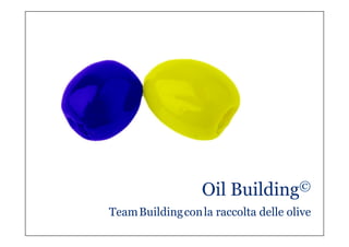 Oil Building©
TeamBuildingconla raccolta delle olive
 