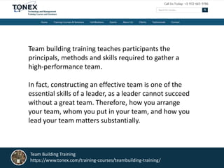 Effective Team Building, Leadership Improvement Training | PPTX ...