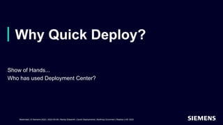 Quick Deployments | PPTX