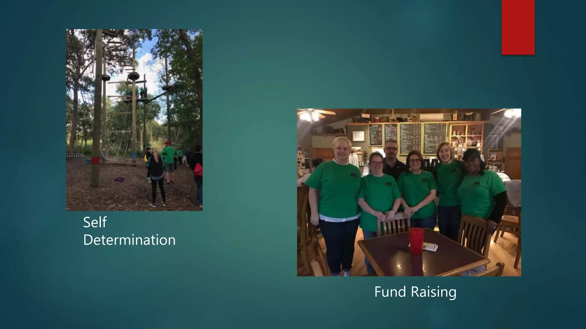 Self
Determination
Fund Raising
 