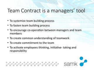 Team Contract material - what is a team contract? | PPT