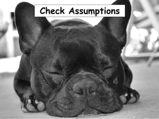 Check Assumptions
 