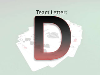 Team Letter:
 