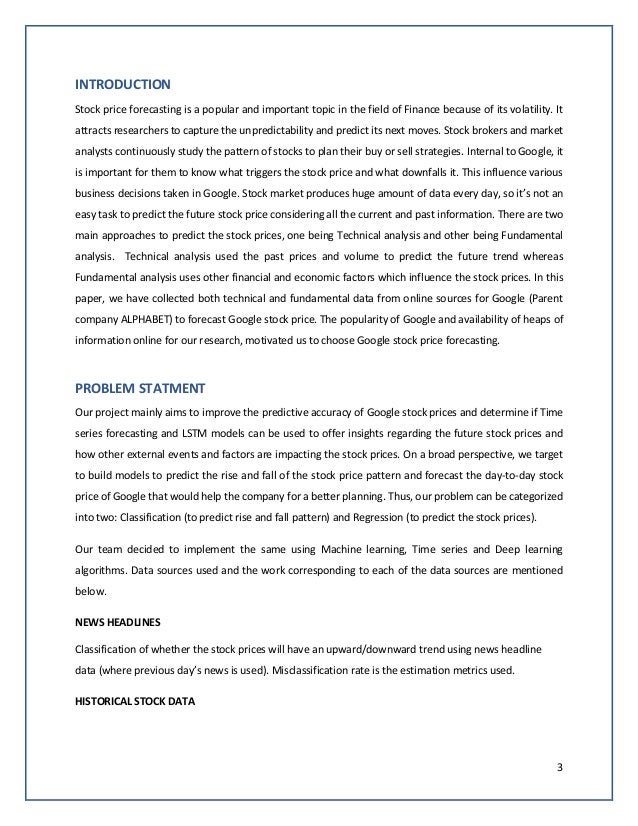 google stock price forecasting google current stock price