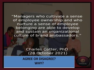 AGREE OR DISAGREE?
WHY?
 