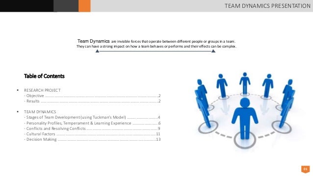 Project team dynamics picture