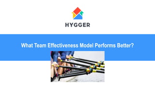 W
What Team Effectiveness Model Performs Better?
 