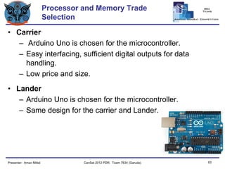 Pdr Microcontroller Team Garuda Cansat 2012 PDR | PDF