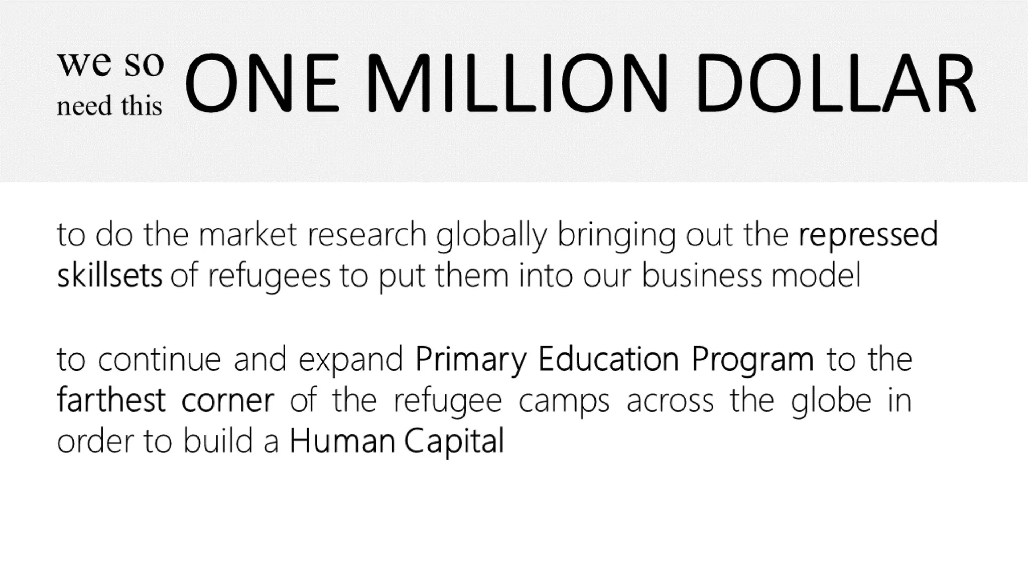 2017 Hult Prize Challenge | Team HUMANE