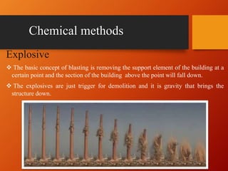 Explosive Method Drawing demolition techniques | PPTX