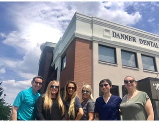 Team in front of Danner Dental building