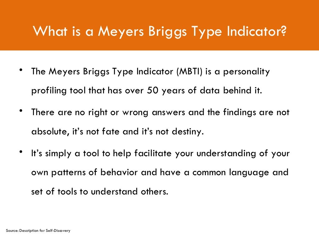 What is a Meyers Briggs