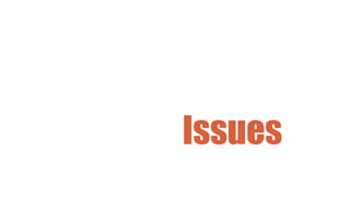 Issues
 