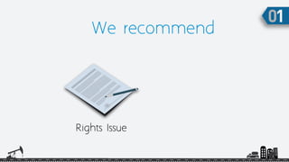 We recommend
Rights Issue
 