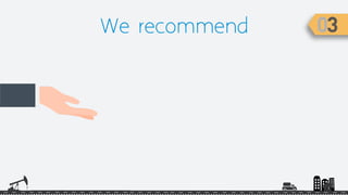 We recommend
 