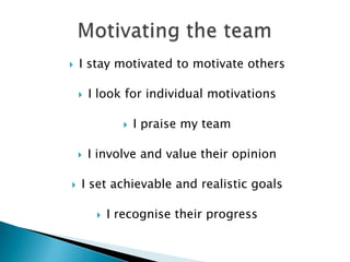 Team leader | PPTX