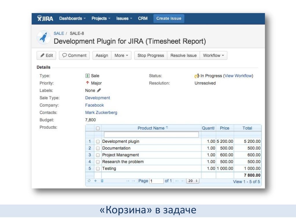 CRM for JIRA