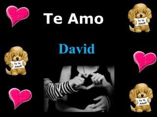 Te Amo
David
 