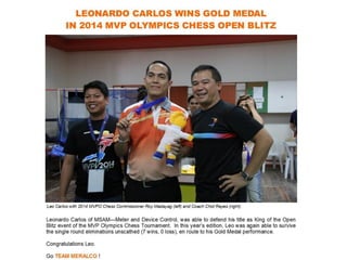 Team One Meralco Medalists in MVPO 2014