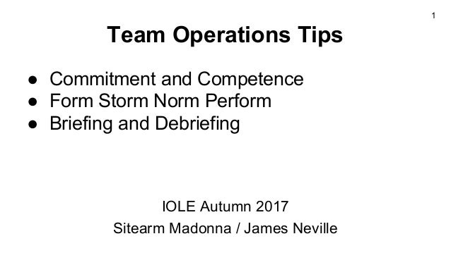 Form Storm Norm Perform Chart