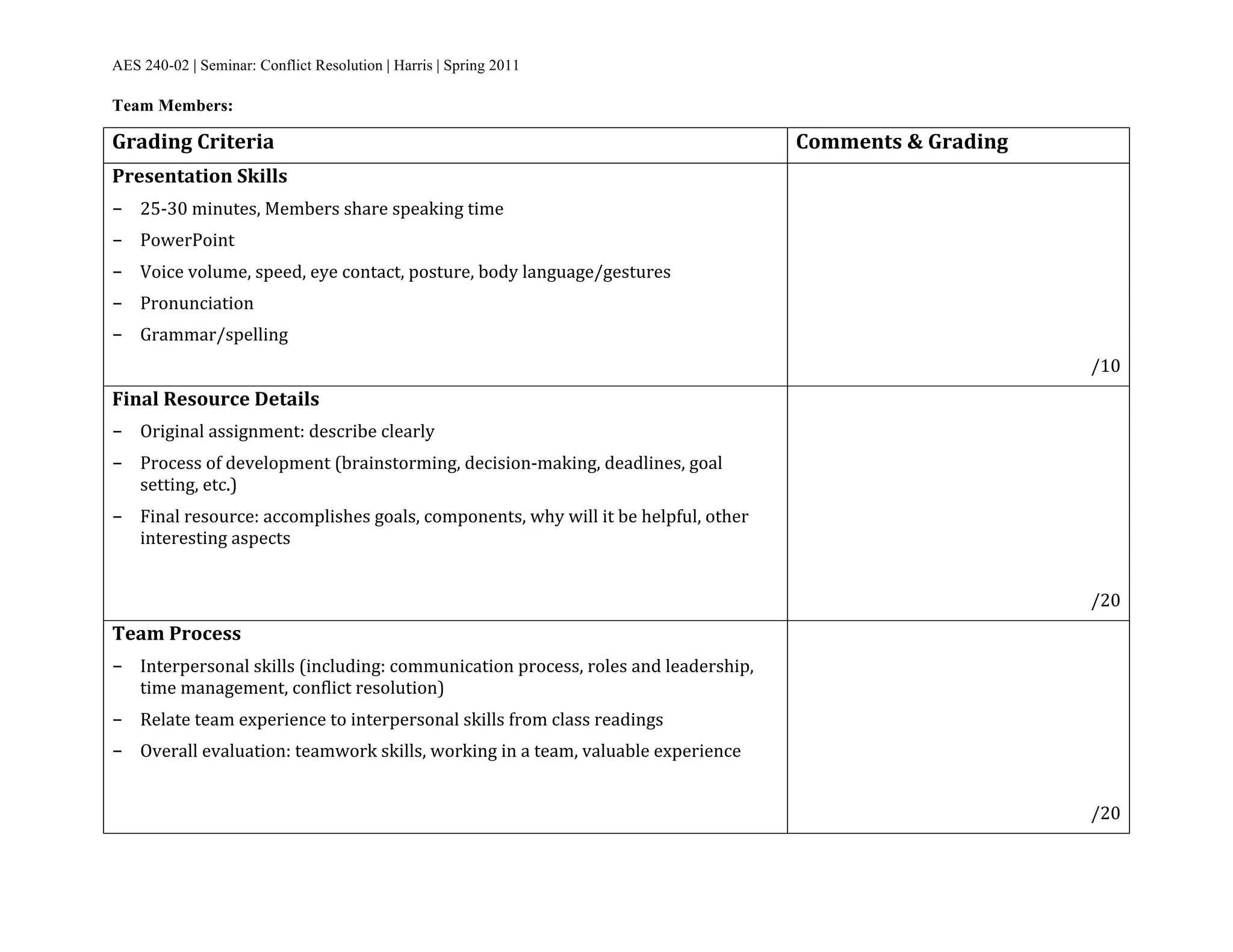 team-presentation-grading-criteria-ppt-free-download