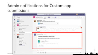 @teamsugberlin #MicrosoftTeams #TeamsUGBerlin
Admin notifications for Custom app
submissions
 