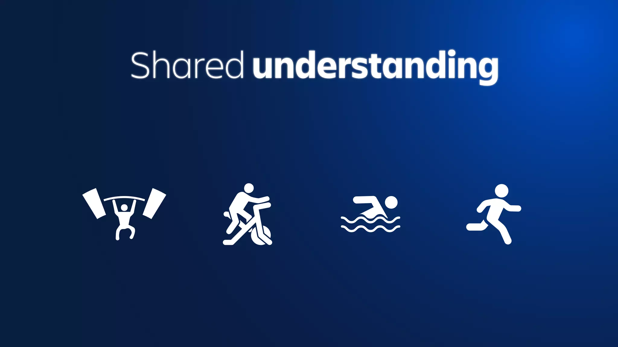 Shared understanding
 