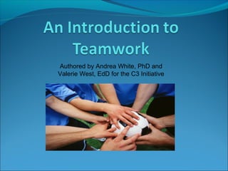Authored by Andrea White, PhD and
Valerie West, EdD for the C3 Initiative
 