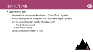 Microsoft Teams management | PDF