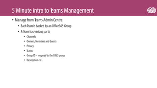 Microsoft Teams management | PDF